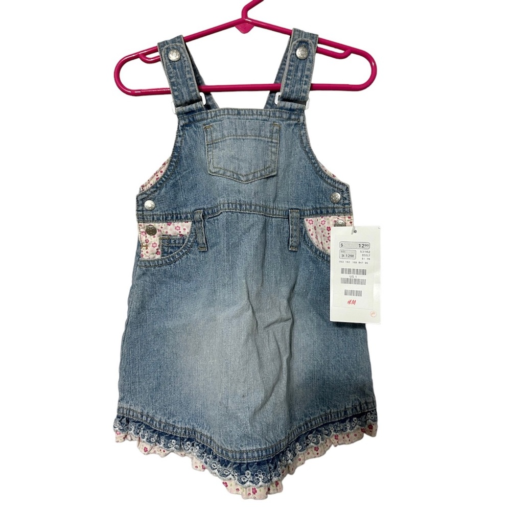 NWT Toddler Denim Overalls Dress